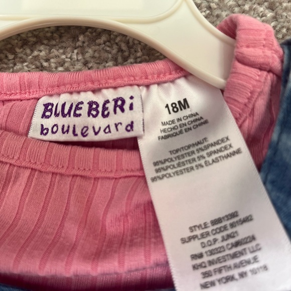 Blueberi Boulevard Tie Dye Denim Dress. Size: 18M. Great condition. Toddler - Picture 3 of 5
